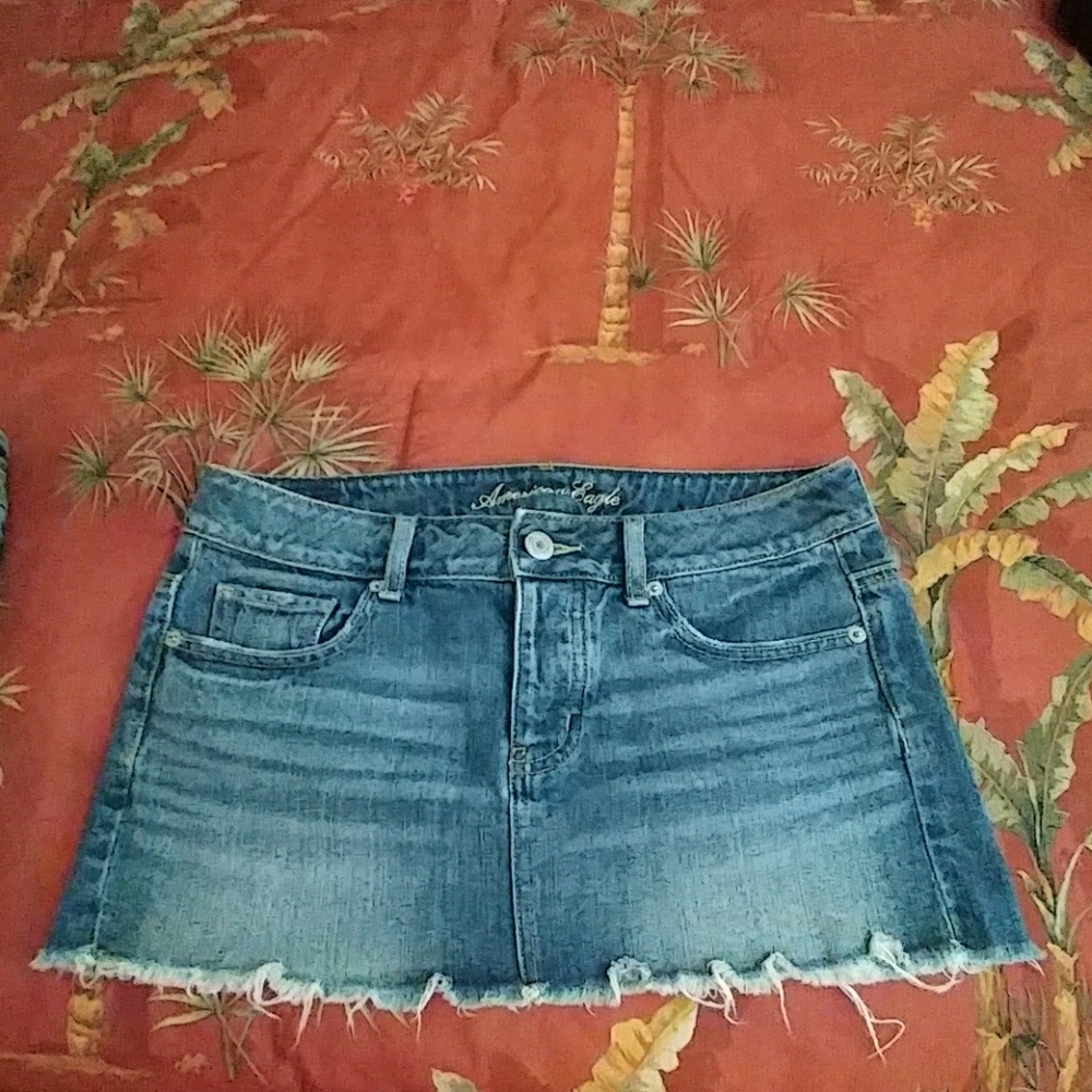 Jean mini skirt